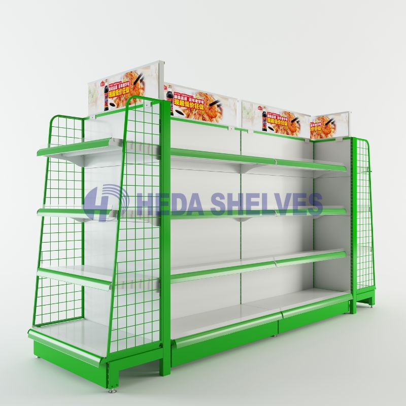 shop display rack green